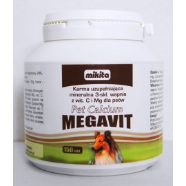 MIKITA - Pet Calcium Megavit 150 tabl. - dla PSA